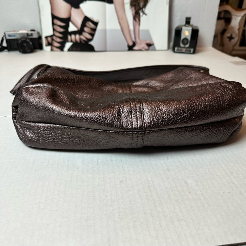 Vintage Y2K Elliott LuccaLeather Hobo Bag SoftPebbled Leather Everyday Shoulder - Picture 2 of 13